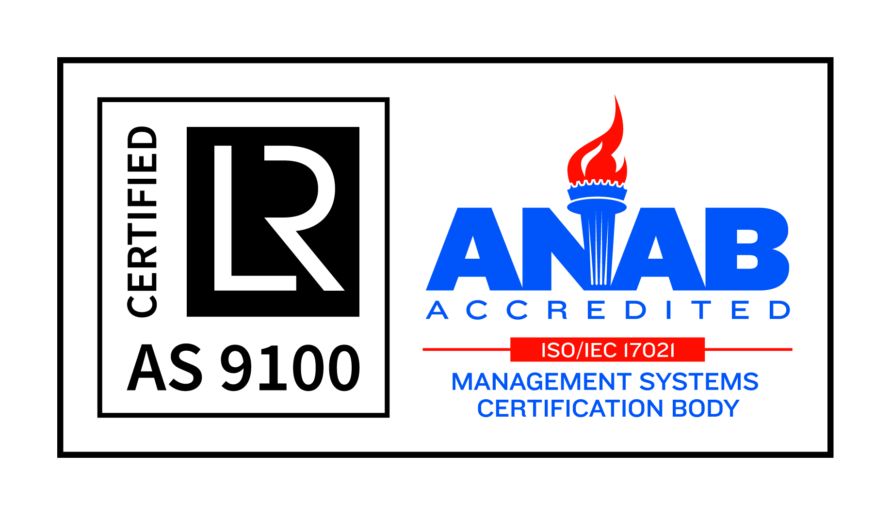 AS 9100 & ANAB logo